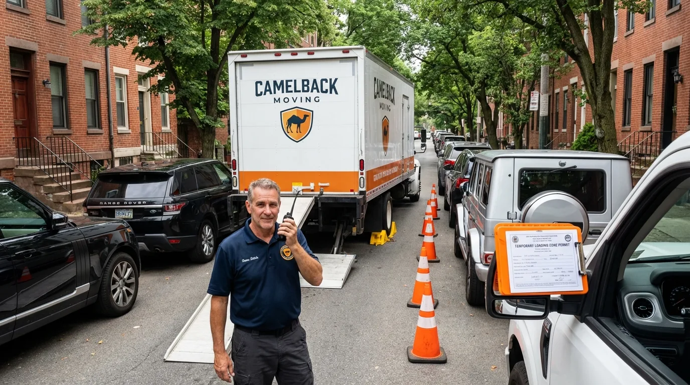 City street loading permit setup in Saylorsburg, PA